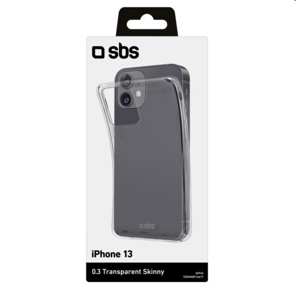 Zadný kryt SBS Skinny pre iPhone 13, transparentná Zadný kryt SBS Skinny pre iPhone 13, transparentná