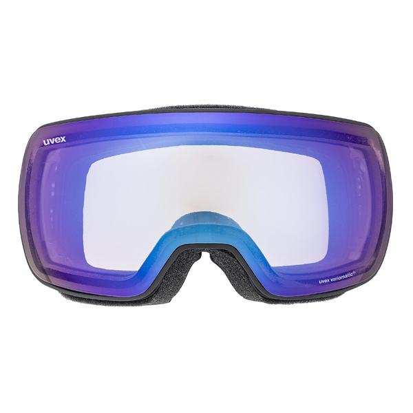 UVEX Compact V, Black Mat Variomatic Blue Mirror