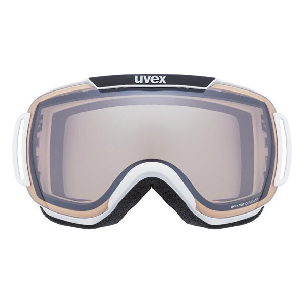 UVEX Downhill 2000 V, White Variomatic Silver Mirror