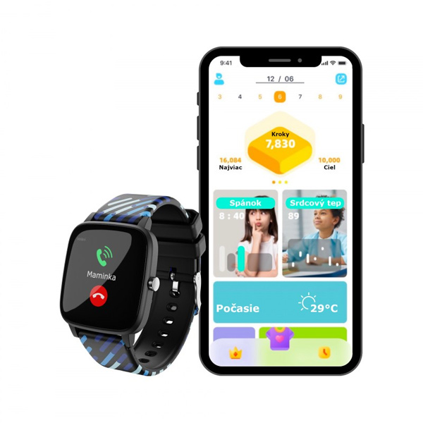 Detské smart hodinky Lamax Bcool, čierne Detské smart hodinky Lamax Bcool, čierne