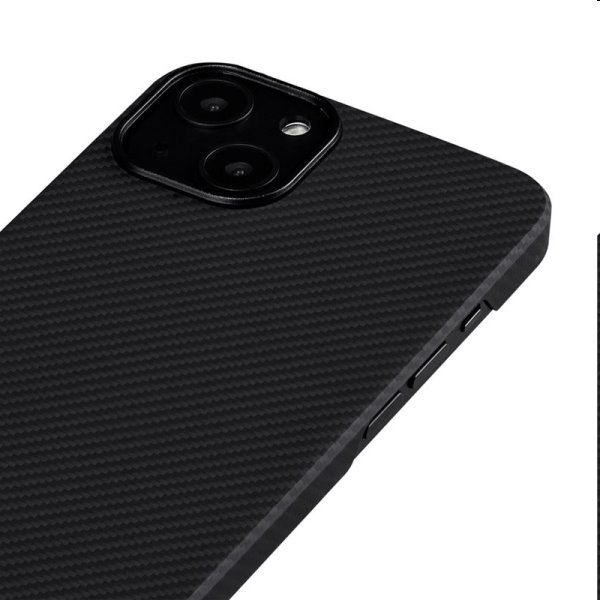 Zadný kryt Pitaka Air z aramidových vlákien pre iPhone 13, čierna/šedá Zadný kryt Pitaka Air z aramidových vlákien pre iPhone 13, čierna/šedá