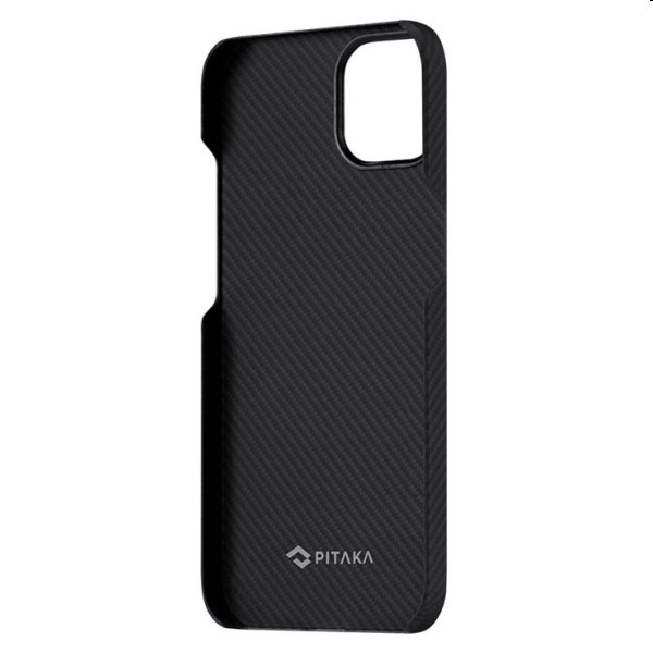 Zadný kryt Pitaka Air z aramidových vlákien pre iPhone 13, čierna/šedá Zadný kryt Pitaka Air z aramidových vlákien pre iPhone 13, čierna/šedá