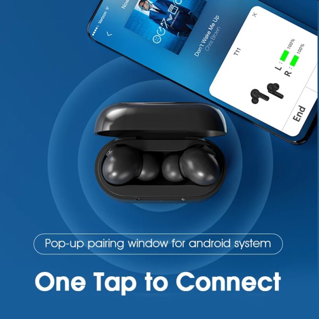 QCY T11 TWS bluetooth slúchadlá, white QCY T11 TWS bluetooth slúchadlá, white