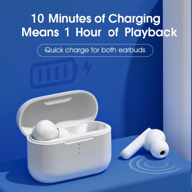 QCY T11 TWS bluetooth slúchadlá, white QCY T11 TWS bluetooth slúchadlá, white