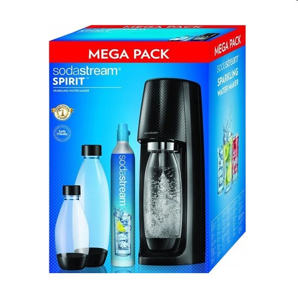 SodaStream Spirit Mega Pack, čierna SodaStream Spirit Mega Pack, čierna