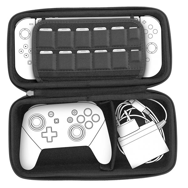 CADDY PRO XL Protection Case - for Nintendo Switch/OLED/Lite, black