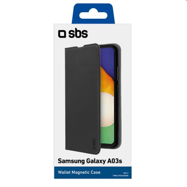 Knižkové puzdro SBS Book Wallet Lite pre Samsung Galaxy A03s, čierna