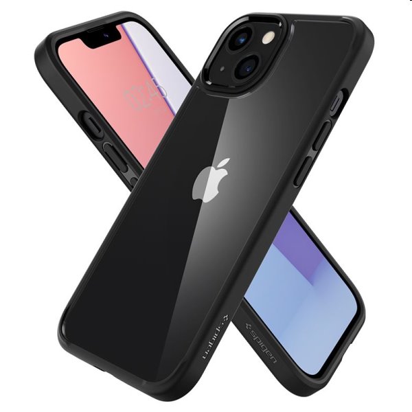 Zadný kryt Spigen Crystal Hybrid pre Apple iPhone 13, čierna