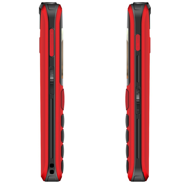 Evolveo EasyPhone EB, červený a nabíjací stojan