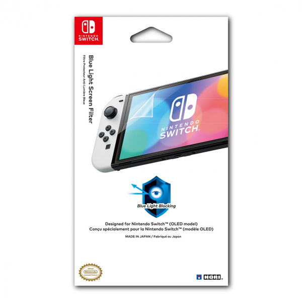 HORI Blue Light Cut Screen Protective Filter for Nintendo Switch - OLED Model HORI Blue Light Cut Screen Protective Filter for Nintendo Switch - OLED Model