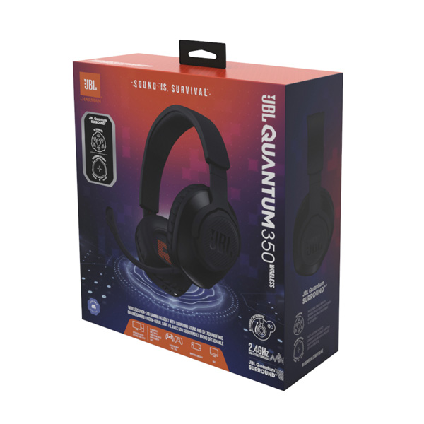 JBL Quantum 350 bezdrôtové herné slúchadlá, čierna JBL Quantum 350 bezdrôtové herné slúchadlá, čierna