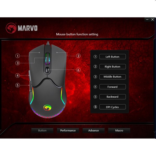 Marvo herná myš M359, 3200DPI, optika, 7tl., drôtová USB, čierna Marvo herná myš M359, 3200DPI, optika, 7tl., drôtová USB, čierna