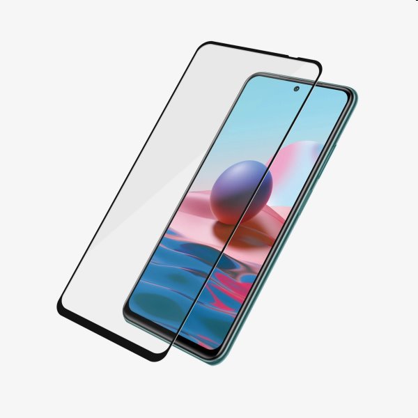 Ochranné temperované sklo PanzerGlass Case Friendly pre Xiaomi Redmi Note 10, 10S, čierna