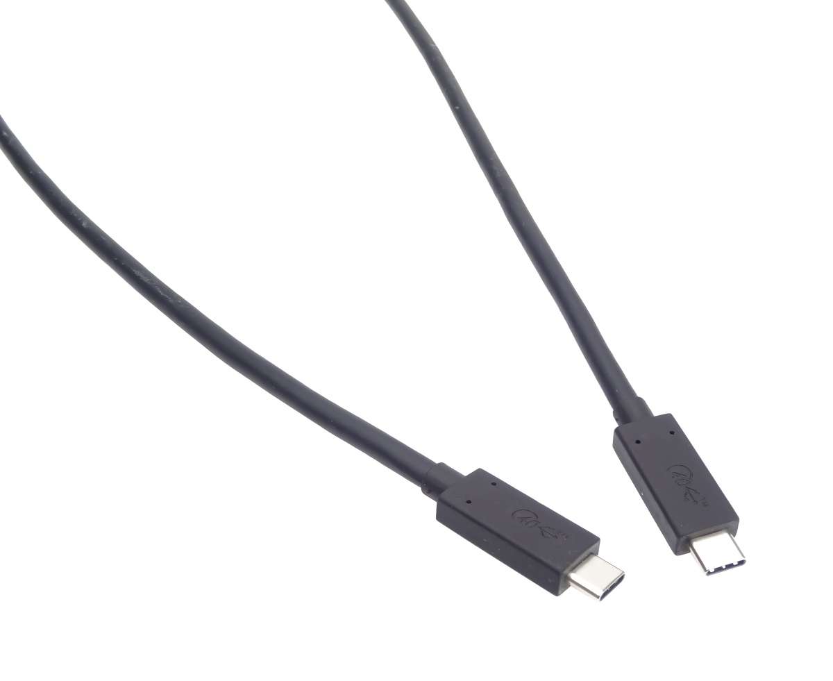 PremiumCord USB4 kábel 1 m, 40Gbps, Thunderbolt 3, certifikovaný USB-IF, čierny