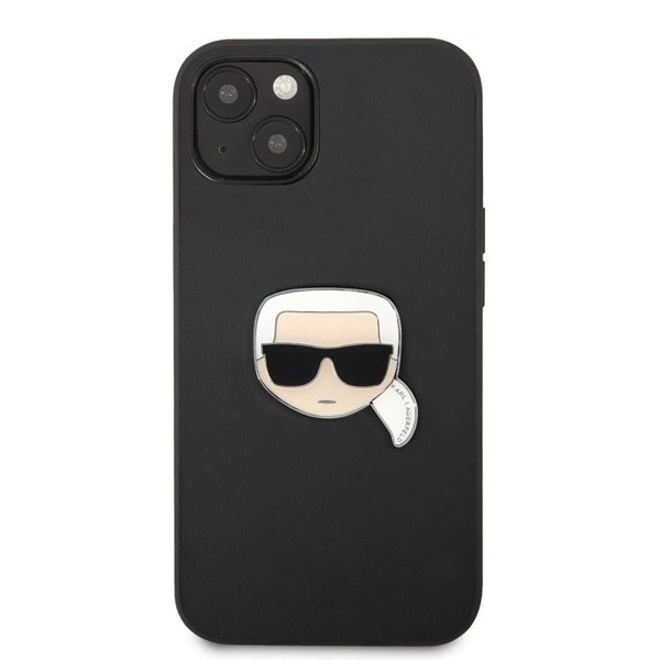Zadný kryt Karl Lagerfeld TPU Choupette Head pre iPhone 13, čierna