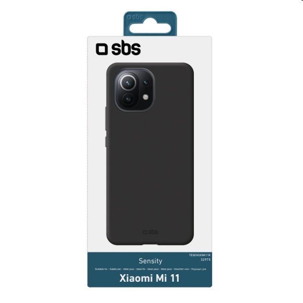 Zadný kryt SBS Sensity pre Xiaomi Mi11, čierna