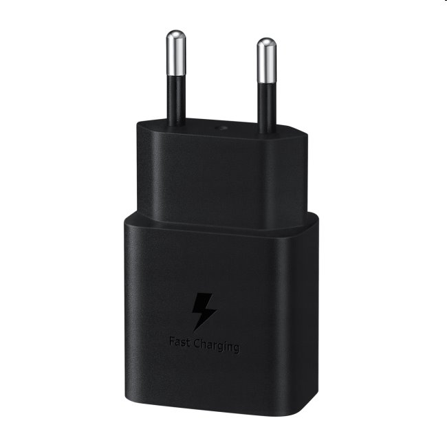 Rýchlonabíjačka Samsung 15 W s USB-C káblom, čierna