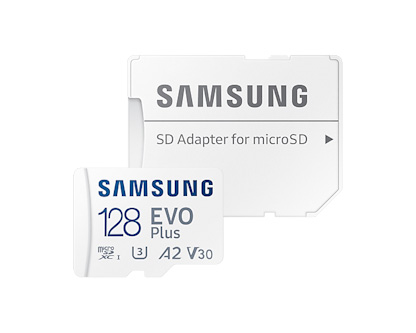Samsung EVO Plus Micro SDXC 128GB (2021) + SD adaptér