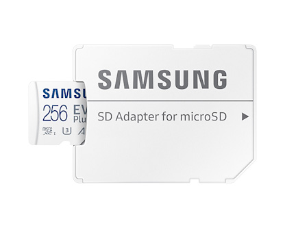 Samsung EVO Plus Micro SDXC 256GB (2021) + SD adaptér Samsung EVO Plus Micro SDXC 256GB (2021) + SD adaptér