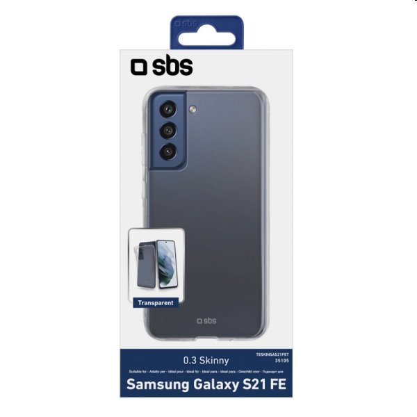 Zadný kryt SBS Skinny pre Samsung Galaxy S21 FE, transparent Zadný kryt SBS Skinny pre Samsung Galaxy S21 FE, transparent