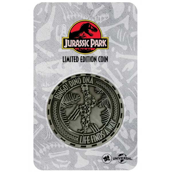 Zberateľská minca DNA (Jurrasic Park)