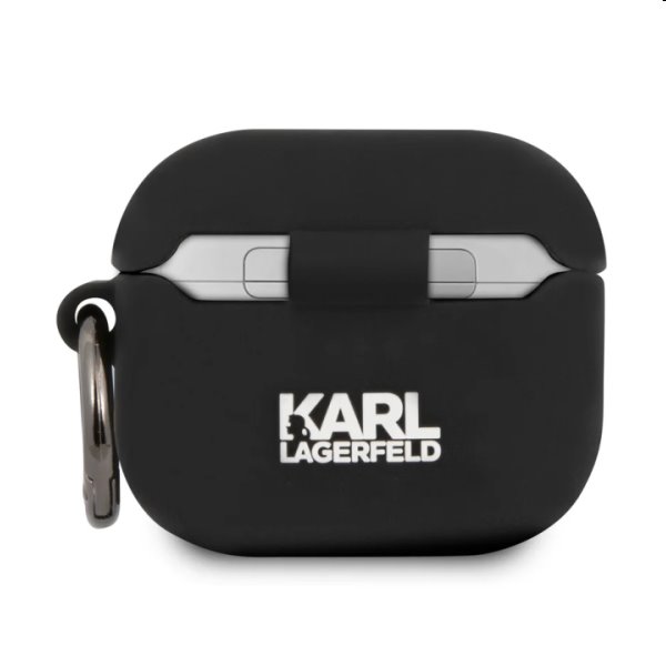 Karl Lagerfeld silikónový obal Karl Head pre Apple AirPods 3 (KLACA3SILKHBK), black