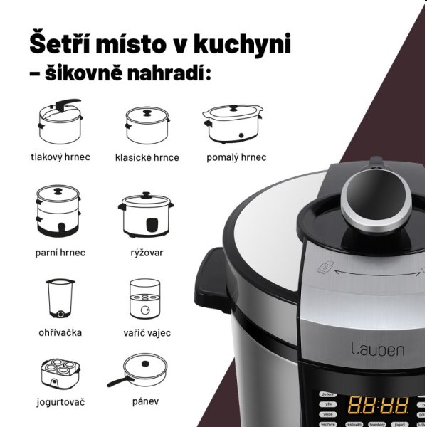 Lauben Multi Cooker 18SB, multifunkčný hrniec Lauben Multi Cooker 18SB, multifunkčný hrniec