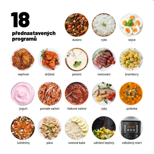 Lauben Multi Cooker 18SB, multifunkčný hrniec Lauben Multi Cooker 18SB, multifunkčný hrniec