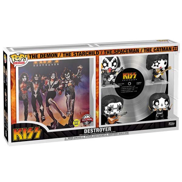 POP! Albums Deluxe: Destroyer (KISS) Glows in The Dark Special Edition
