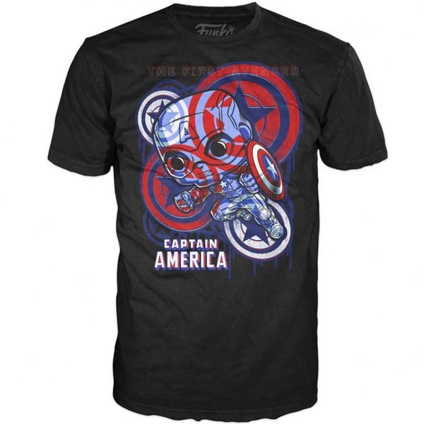 POP! Tees: Marvel Captain America Civil War (Art Series) Special Edition M