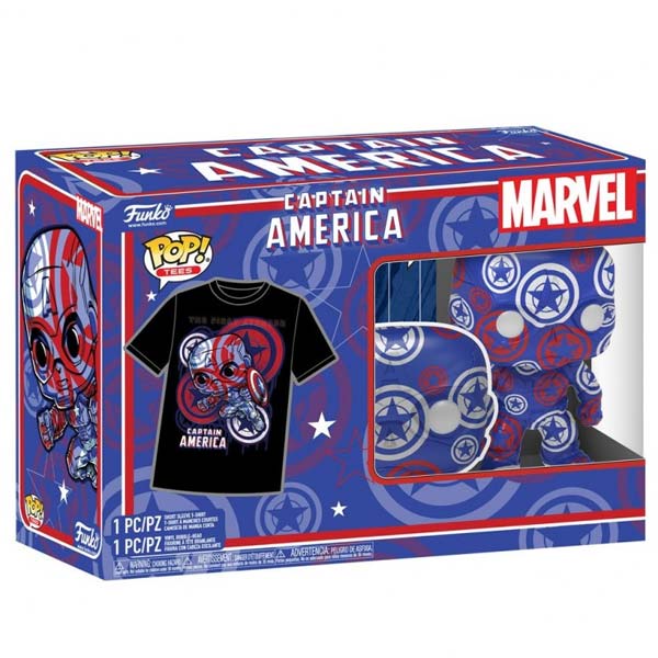 POP! Tees: Marvel Captain America Civil War (Art Series) Special Edition M