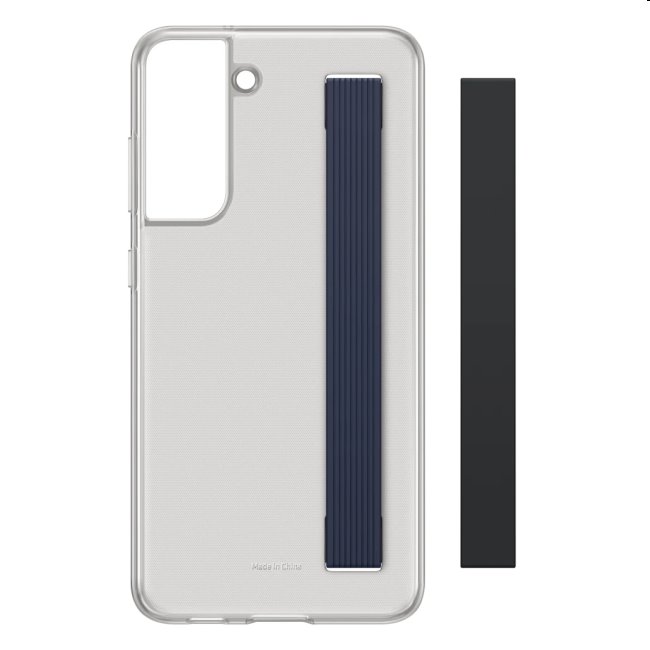 Zadný kryt Clear Strap Cover pre Samsung Galaxy S21 FE 5G, grafitová