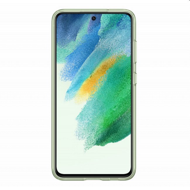 Zadný kryt Clear Strap Cover pre Samsung Galaxy S21 FE 5G, olivová