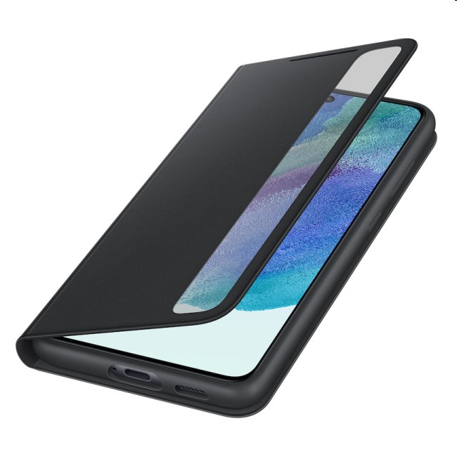 Puzdro Clear View Cover pre Samsung Galaxy S21 FE 5G, graphite