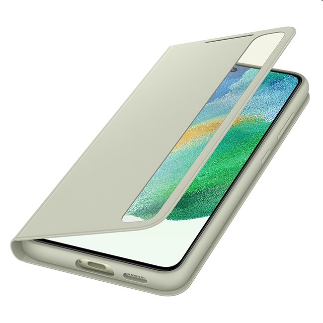 Puzdro Clear View Cover pre Samsung Galaxy S21 FE 5G, olive Puzdro Clear View Cover pre Samsung Galaxy S21 FE 5G, olive