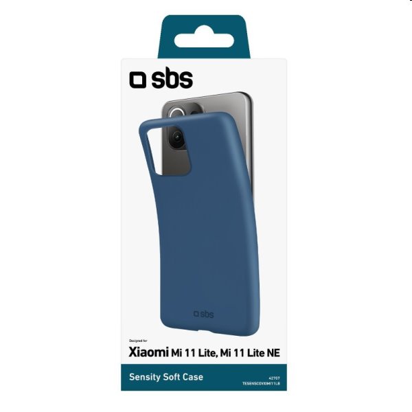 Zadný kryt SBS Sensity pre Xiaomi Mi 11 Lite/Mi 11 Lite NE, modrá Zadný kryt SBS Sensity pre Xiaomi Mi 11 Lite/Mi 11 Lite NE, modrá