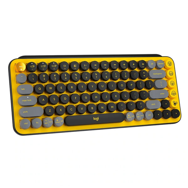 Bezdrôtová klávesnica Logitech POP Key Blast, čierno-žltá Bezdrôtová klávesnica Logitech POP Key Blast, čierno-žltá