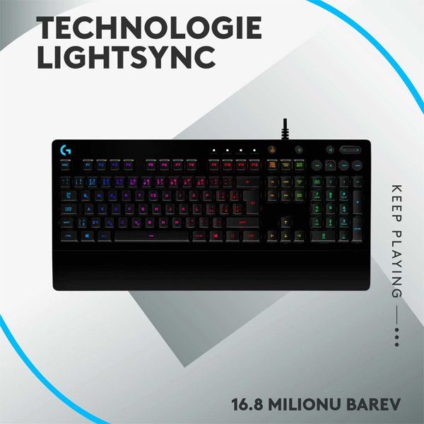 Logitech G213 - RGB herná klávesnica - CZ/SK