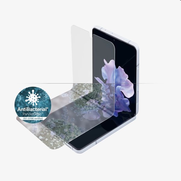 Ochranné sklo PanzerGlass Case Friendly AB pre Samsung Galaxy Z Flip3 5G, čierna