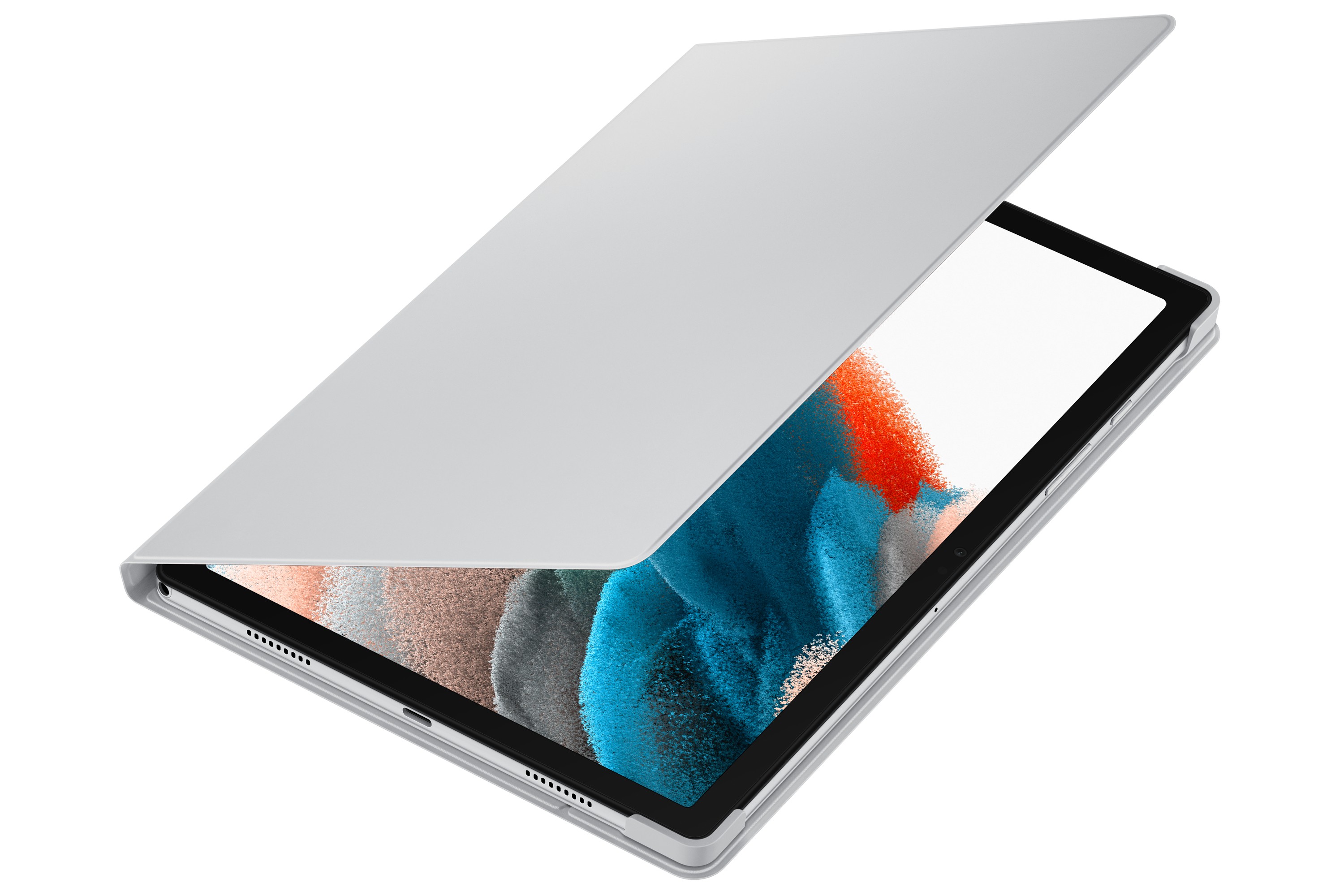 Puzdro Book Cover pre Samsung Galaxy Tab A8 10.5 (2021), strieborná Puzdro Book Cover pre Samsung Galaxy Tab A8 10.5 (2021), strieborná