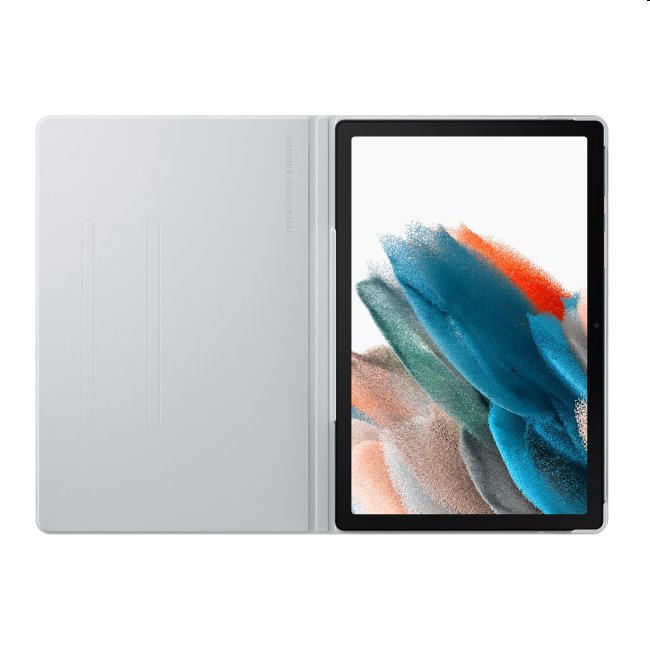 Puzdro Book Cover pre Samsung Galaxy Tab A8 10.5 (2021), strieborná Puzdro Book Cover pre Samsung Galaxy Tab A8 10.5 (2021), strieborná