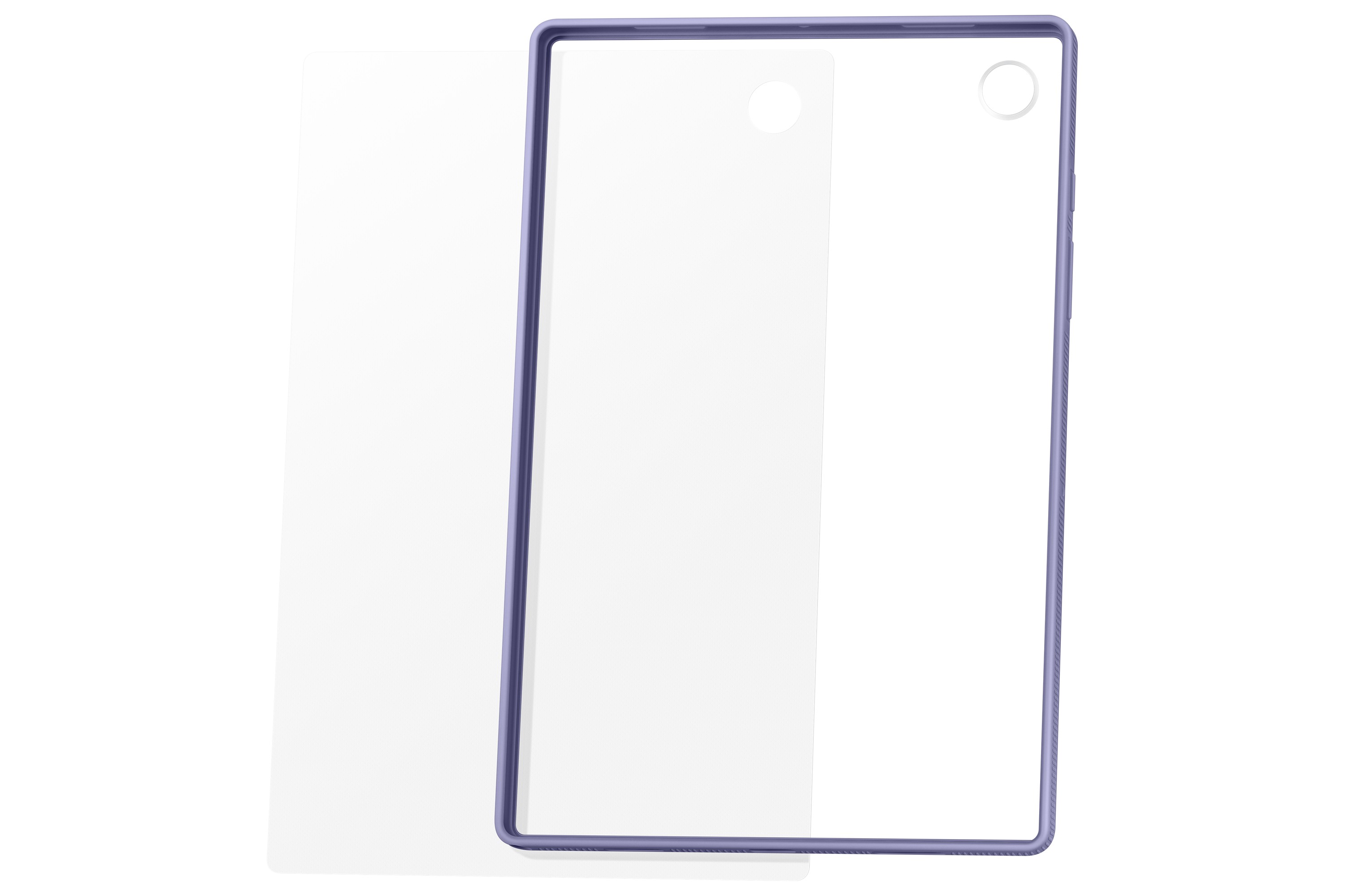 Puzdro Clear Edge Cover pre Samsung Galaxy Tab A8 10,5 (2021), fialová