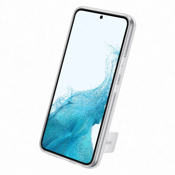 Zadný kryt Clear Standing Cover pre Samsung Galaxy S22 Plus, transparentná