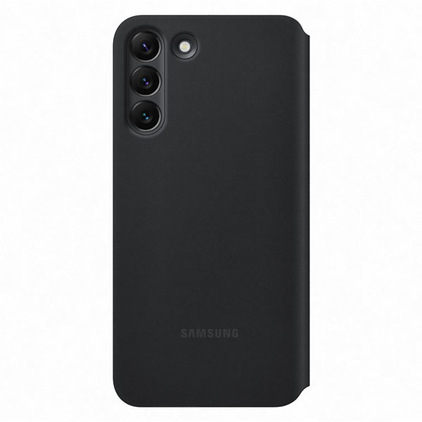Knižkové puzdro Clear View pre Samsung Galaxy S22 Plus, čierna