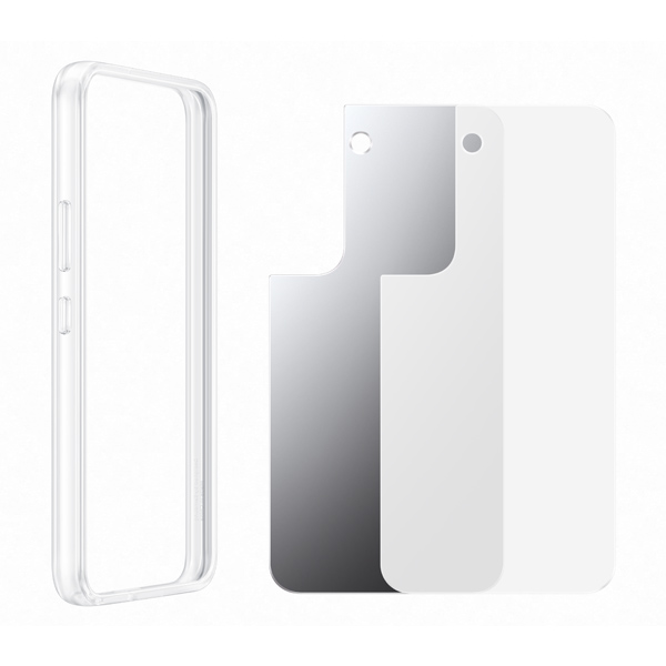 Puzdro Frame Cover pre Samsung Galaxy S22, transparent