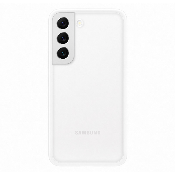 Zadný kryt Frame Cover pre Samsung Galaxy S22, biela
