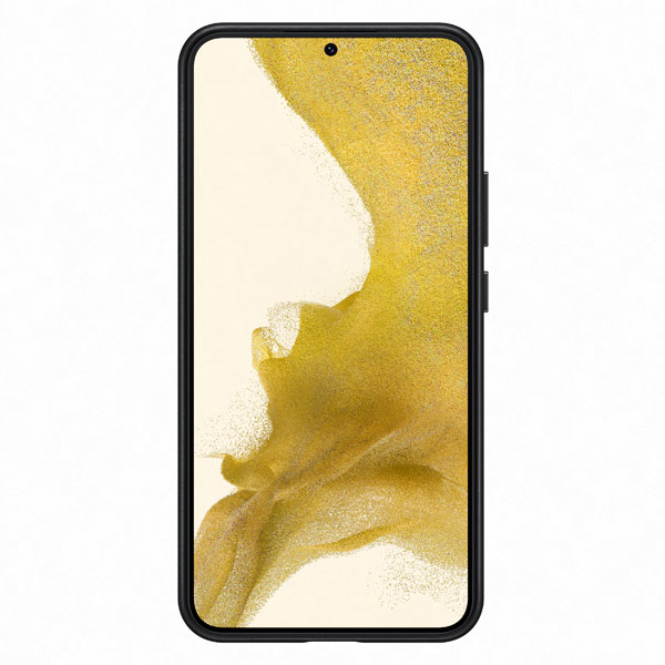 Zadný kryt Leather Cover pre Samsung Galaxy S22 Plus, čierna