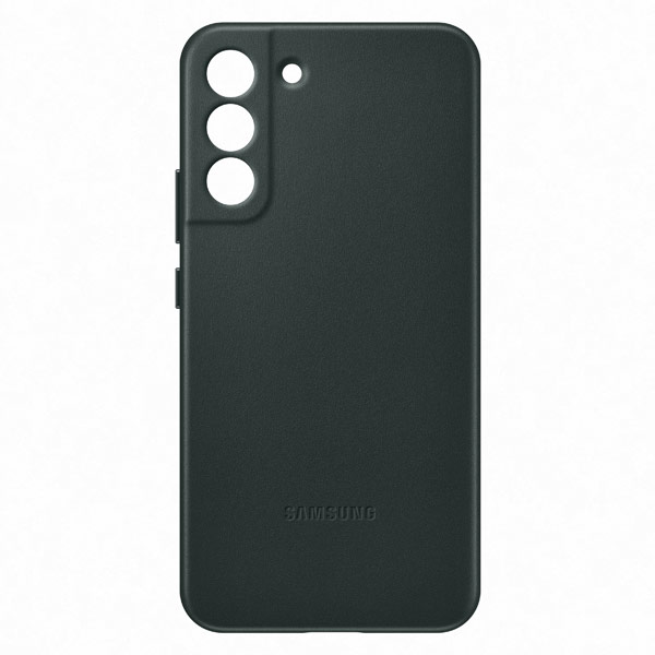 Zadný kryt Leather Cover pre Samsung Galaxy S22 Plus, zelená