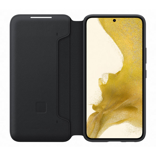 Knižkové puzdro LED View Cover pre Samsung Galaxy S22, čierna