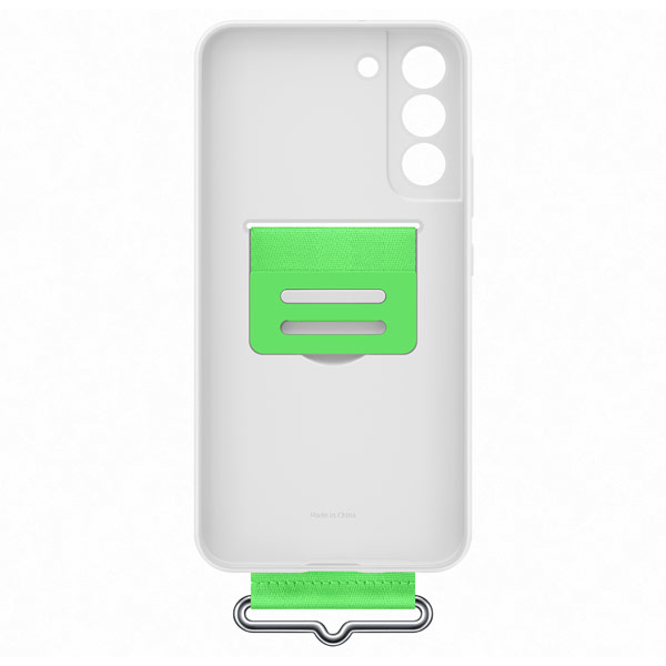 Zadný kryt Silicone Strap Cover pre Samsung Galaxy S22 Plus, biela